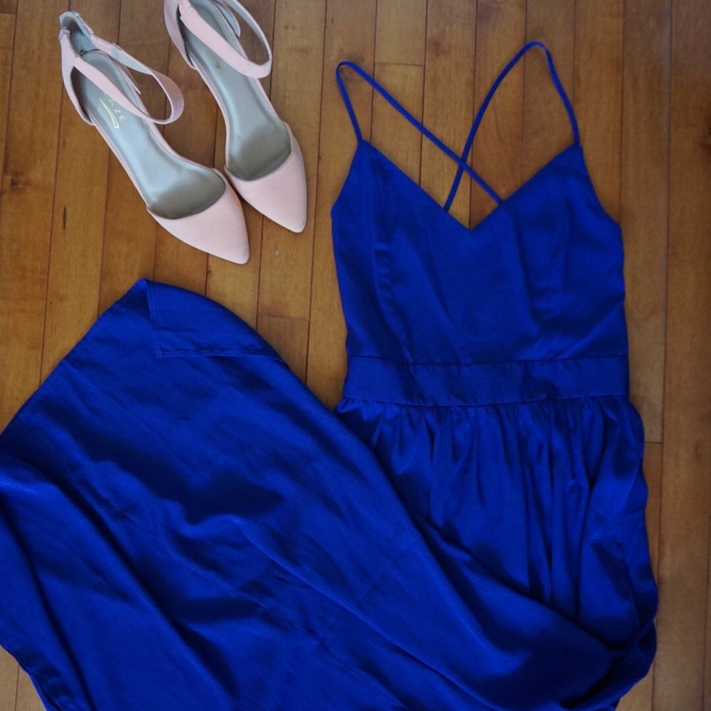 Deep purple maxi dress